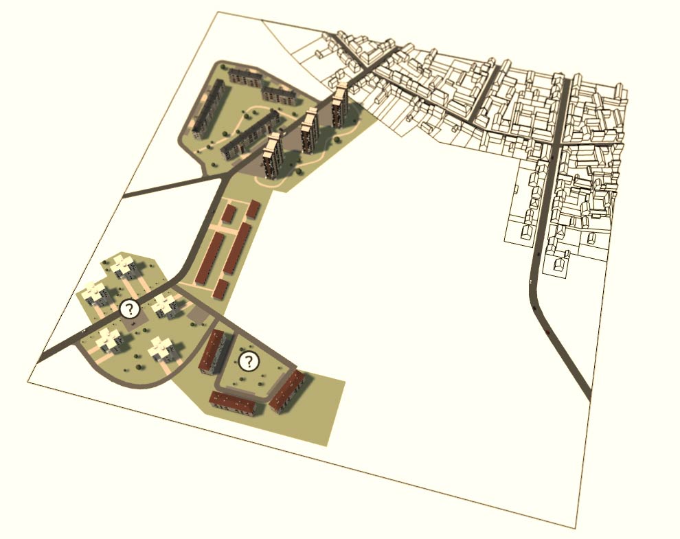 Aperçu de la maquette 3D de la cité des Burgondes