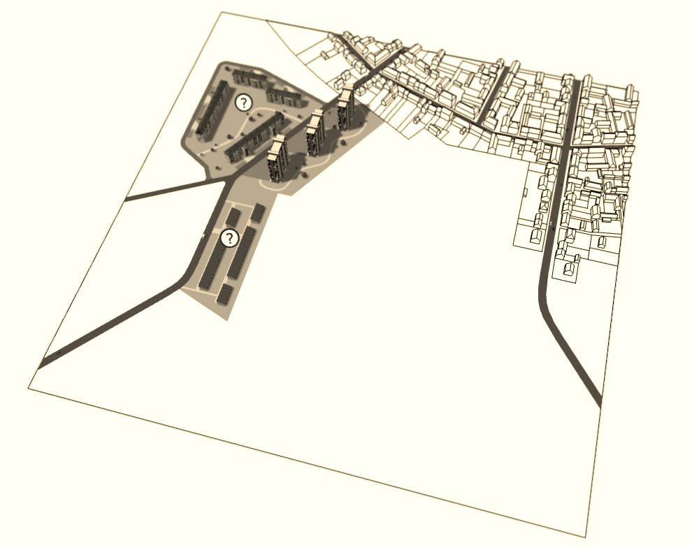 Aperçu de la maquette 3D de la cité des Burgondes