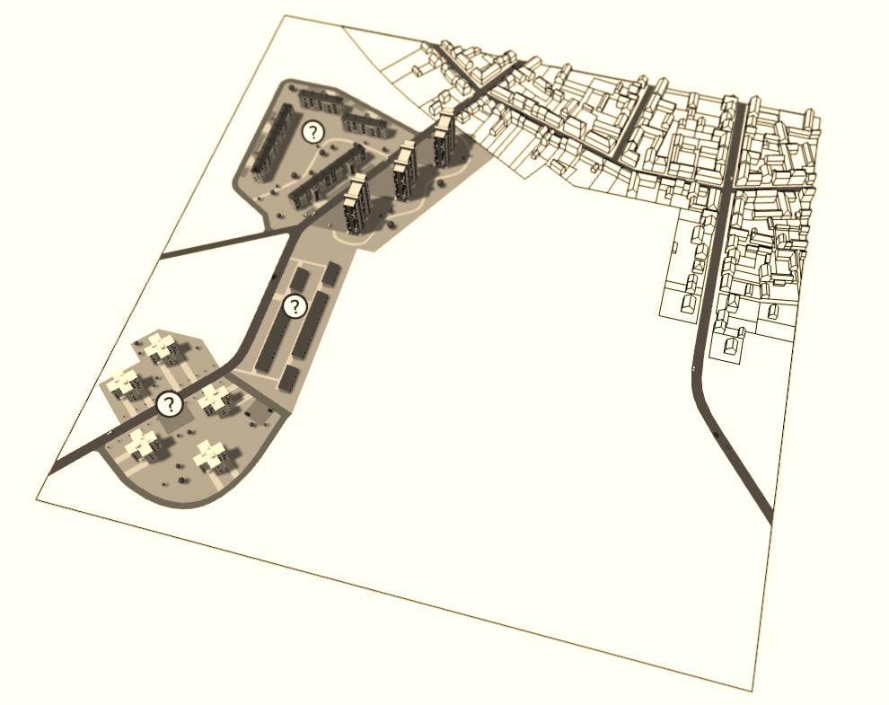 Aperçu de la maquette 3D de la cité des Burgondes