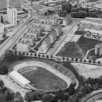 Vue aérienne du groupe HBM de Montmuzard à Dijon (Côte-d'Or).